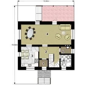 План 1 этажа